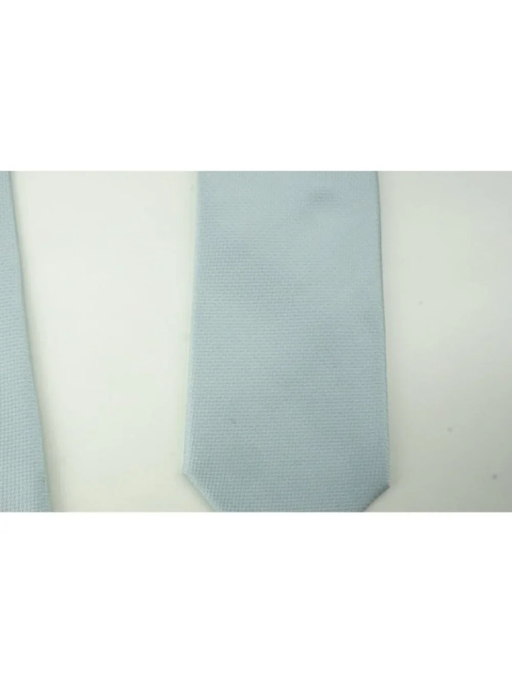 Eton Arctic Blue Herringbone 100% Silk Tie Brand New With Tags